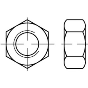 DIN934 Écrou hexagonal Matière synthétique